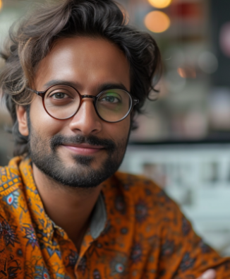 tech-savvy-indian-male-model-working-at-home-office-with-plants-and-lights